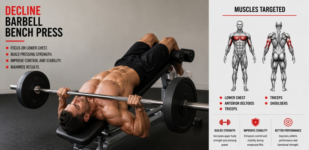 Decline Barbell Bench Press: Sculpting the Lower Chest with Precision & Power