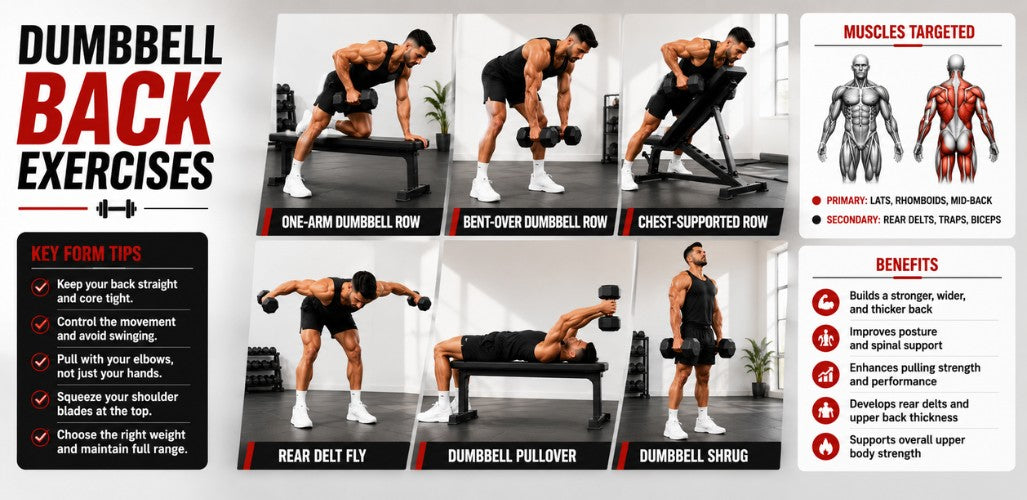 Dumbbell Back Exercises: Build Strength, Width & Thickness at Home or Gym