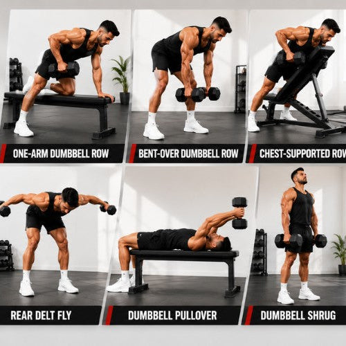 Dumbbell Back Exercises: Build Strength, Width & Thickness at Home or Gym