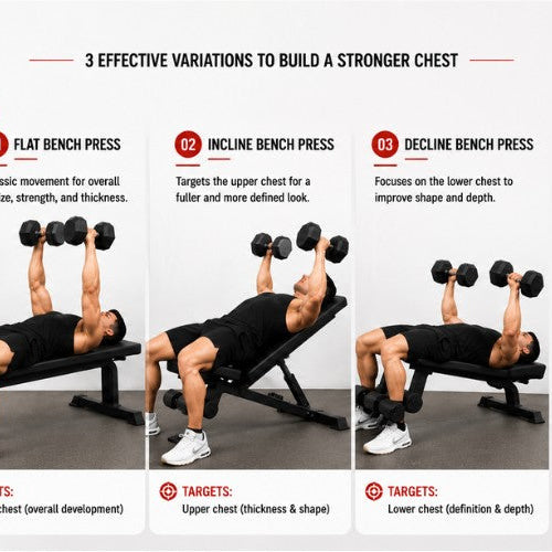Dumbbell Bench Press Variations: Maximize Chest, Strength & Stability