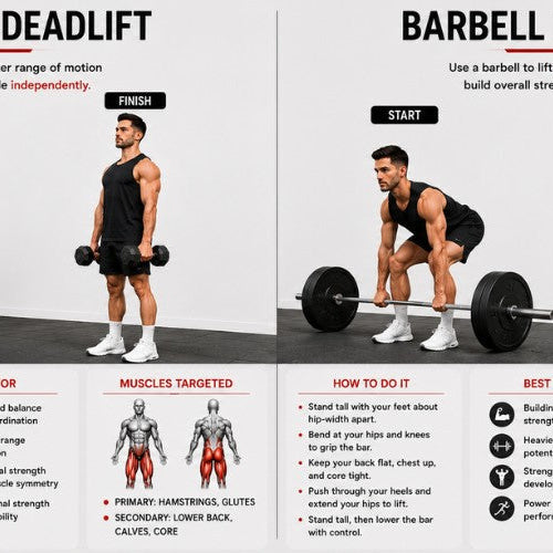 Dumbbell Deadlift vs Barbell: Which One Maximizes Posterior Chain Strength?