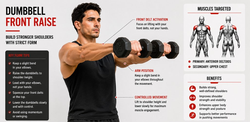 Dumbbell Front Raise: Build Strong, Defined Shoulders