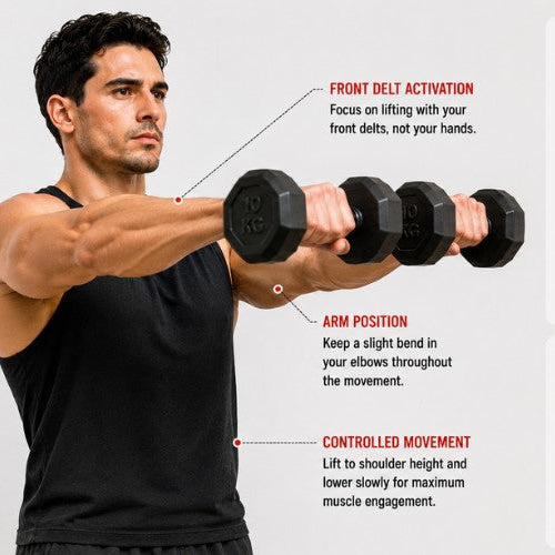 Dumbbell Front Raise: Build Strong, Defined Shoulders