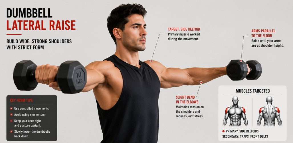 Dumbbell Lateral Raise: Sculpt Wide, Strong Shoulders