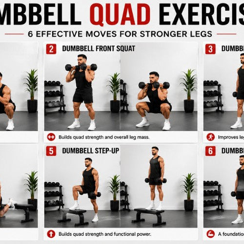Dumbbell Quad Exercises: Build Strength, Size & Power in Your Legs