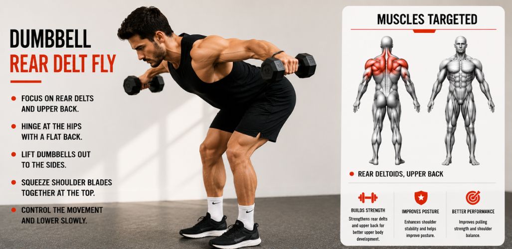 Dumbbell Rear Delt Fly: Build Stronger, Balanced Shoulders