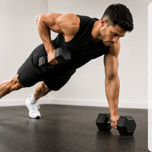 Dumbbell Renegade Row: Core Strength, Back Power & Stability