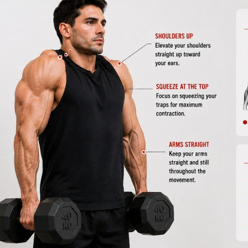 Dumbbell Shrugs: Build Massive Traps & Stronger Shoulders