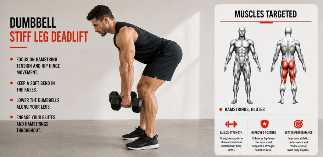 Dumbbell Stiff Leg Deadlift: Strengthen Your Hamstrings and Posterior Chain