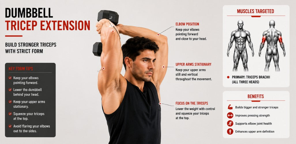 Dumbbell Tricep Extension: Bigger Arms with Simple Dumbbells