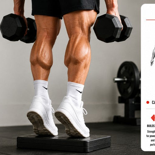 Dumbbell Calf Raises: Build Stronger, Defined Calves Anywhere