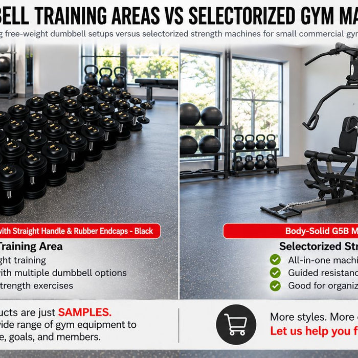 Dumbbells vs Selectorized Machines: Which Is Better for Small Commercial Gyms?