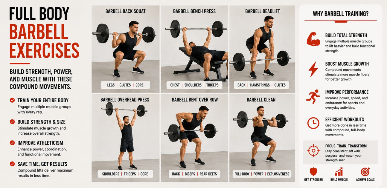 Full Body Barbell Workout: Build Strength from Head to Toe Using Just ...