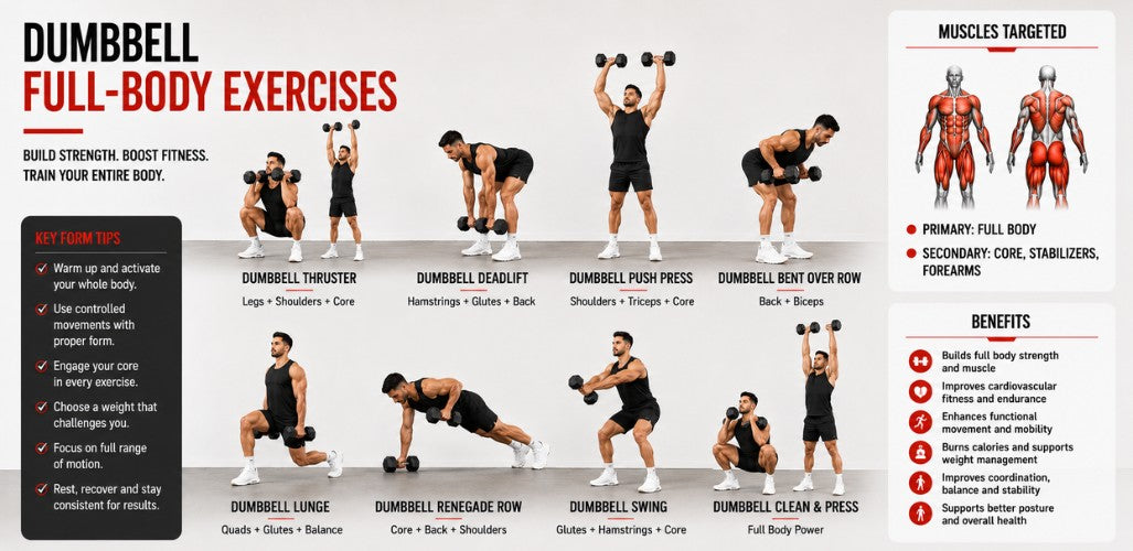 Full Body Dumbbell Workout: Strength, Size & Conditioning with Just Weights