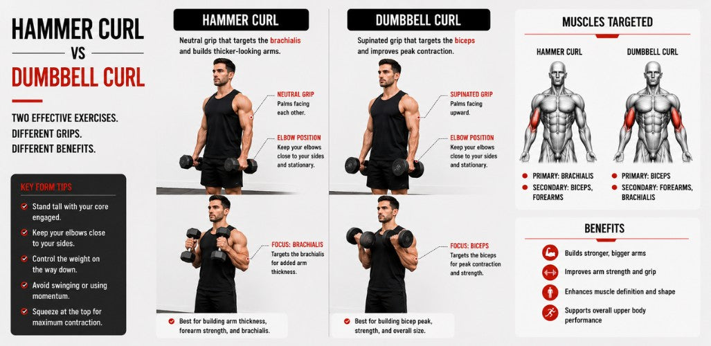 Hammer Curls vs Dumbbell Curls: Which One Builds Bigger Arms?