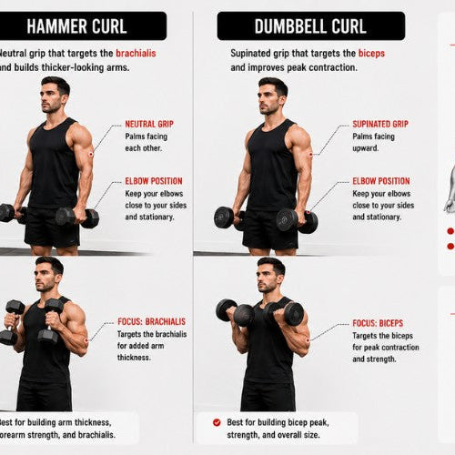 Hammer Curls vs Dumbbell Curls: Which One Builds Bigger Arms?