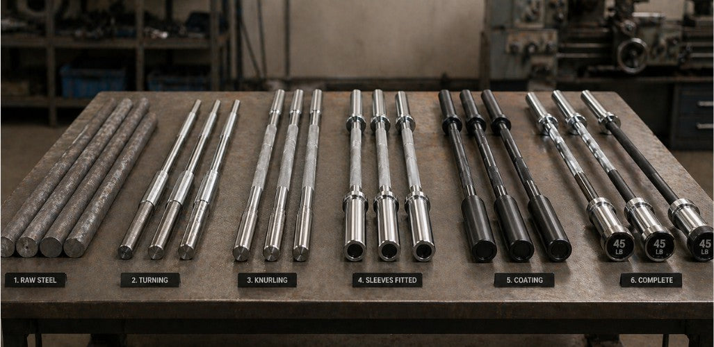 How Barbells Are Made: Step-By-Step Barbell Construction Explained