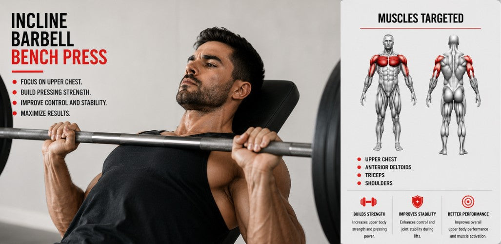 Incline Barbell Bench Press: Build Upper Chest Strength & Power the Right Way