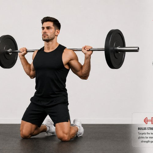 Kneeling Squat: Build Strong Glutes, Better Hip Drive & Low-Impact Lower-Body Strength