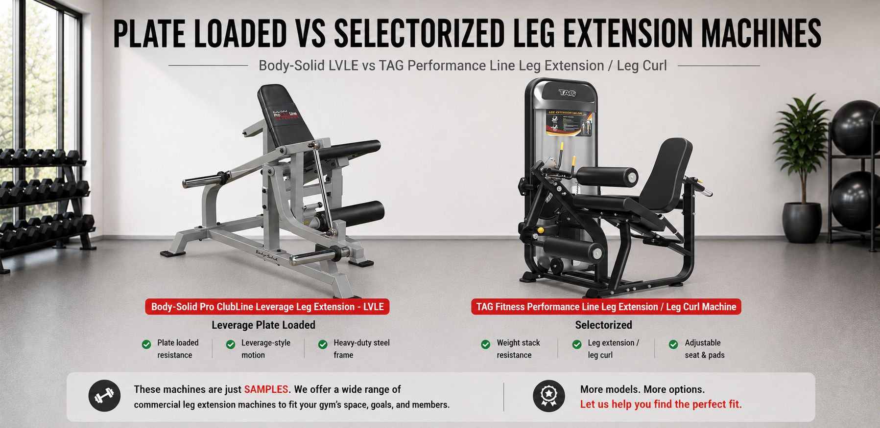 Leverage Leg Extension vs Selectorized Leg Extension Machine