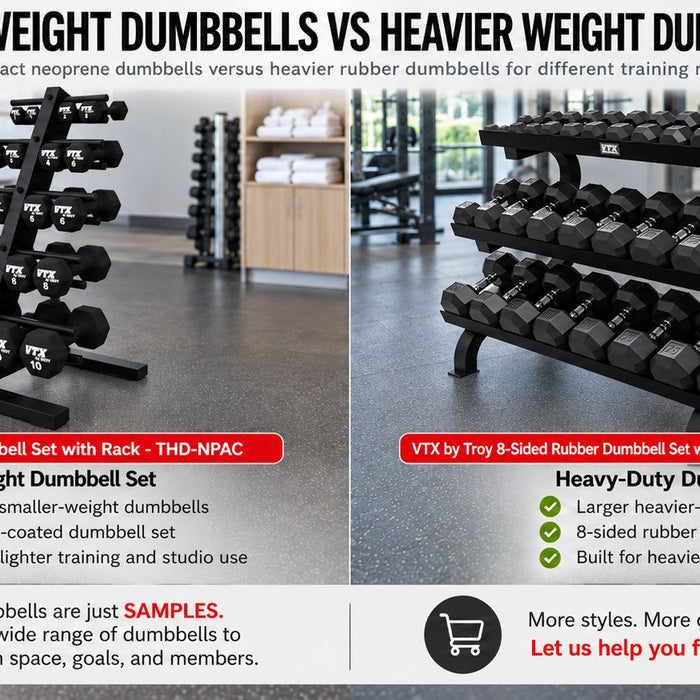 Light Dumbbell Sets vs Heavy Dumbbell Sets: Which Should Your Gym Prioritize?