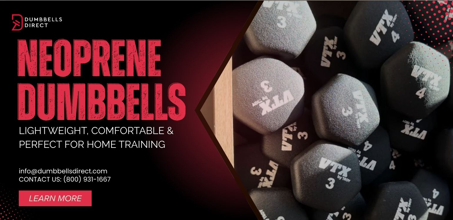 Neoprene Dumbbells — Lightweight, Comfortable & Perfect for Home Training