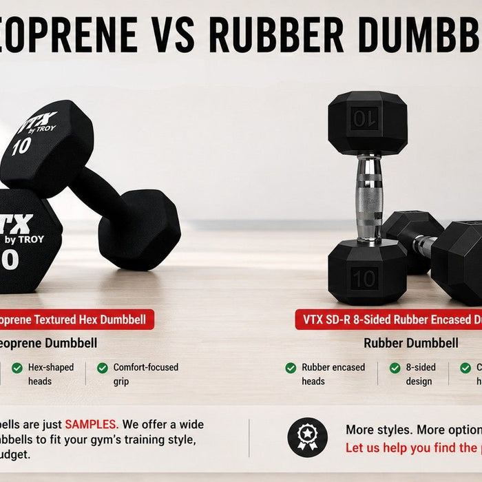 Neoprene Dumbbells vs Rubber Dumbbells: Which Is Better for Studios?