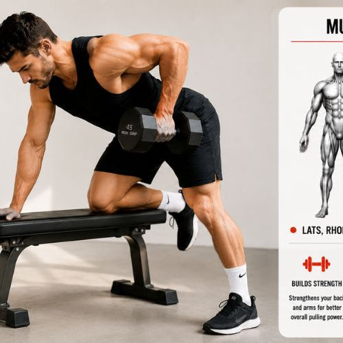 One-Arm Dumbbell Row: Build Strength, Size & Balance