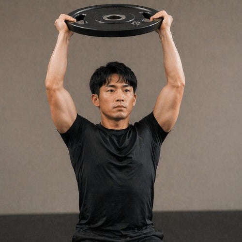 Overhead Press with Weight Plates: Shoulder Strength and Total-Body Power - Dumbbells Direct Guide