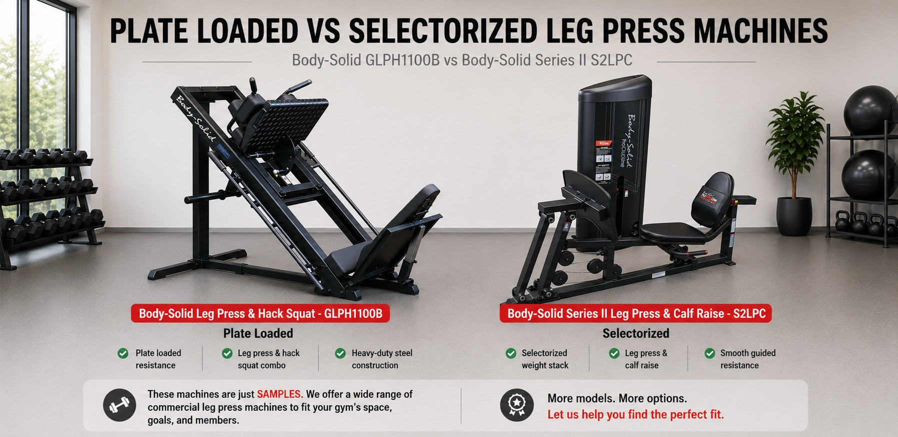 Plate Loaded Leg Press vs Selectorized Leg Press Machine