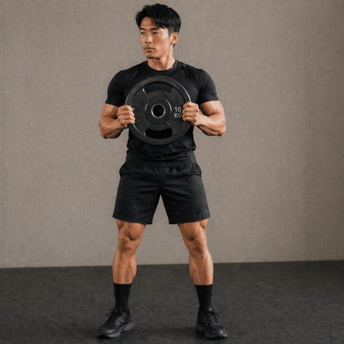 Plate Twist with Weight Plates: Rotational Strength and Core Control - Dumbbells Direct Guide  