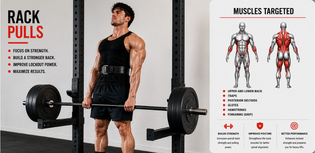 Rack Pulls: Build Brutal Back Strength, Lockout Power & Posterior Chain Dominance