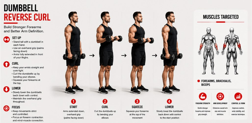 Reverse Curl: Build Forearm Strength & Balanced Arms