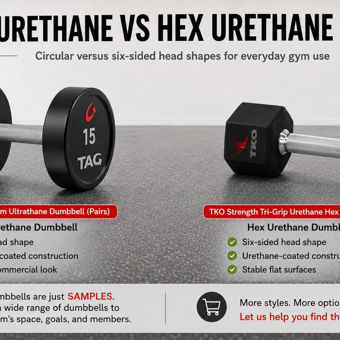 Round Urethane Dumbbells vs Urethane Hex Dumbbells: Which Is Better?