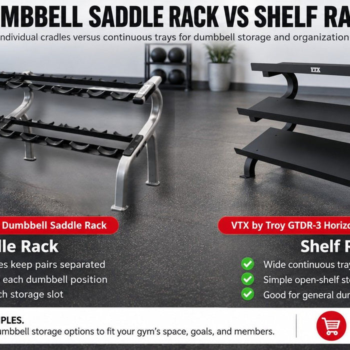 Saddle Rack vs Shelf Rack: Which Dumbbell Rack Is Better for Commercial Use?