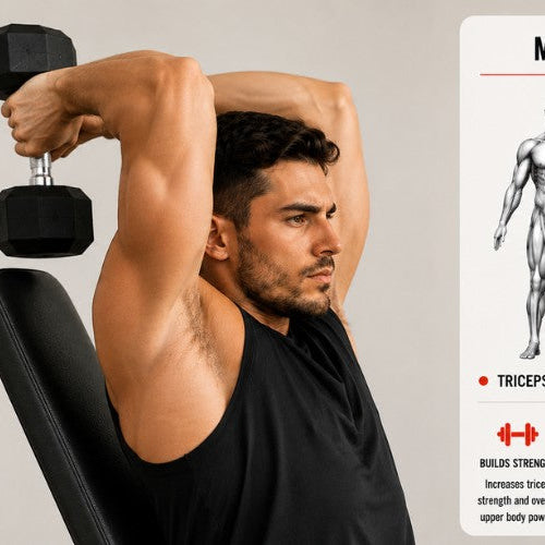 Seated Tricep Press: Build Strong, Defined Arms with Dumbbells