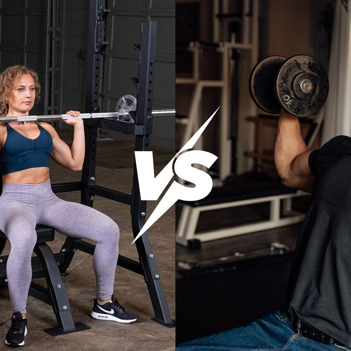 Shoulder Press Barbell vs Dumbbell