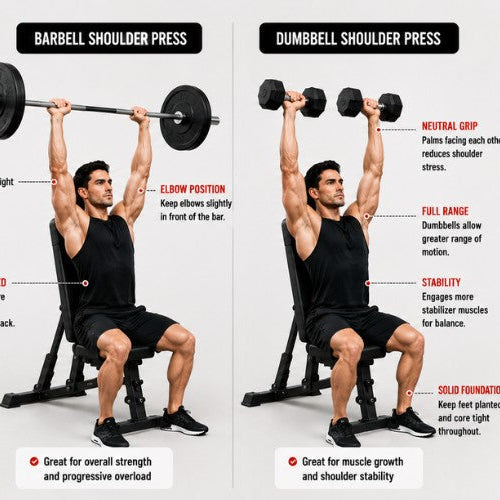 Shoulder Press Barbell vs Dumbbell: Which Builds Stronger Shoulders?
