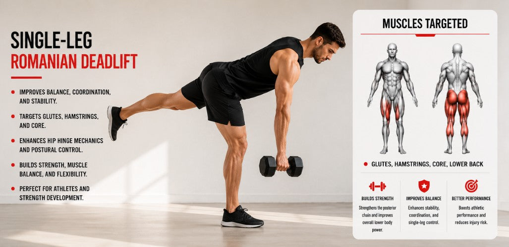 Single-Leg Romanian Deadlift: Balance, Strength & Glute Activation