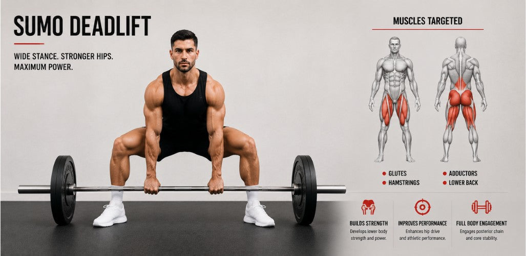 Sumo Deadlift: Build Explosive Hip Power, Stronger Glutes & Less Lower-Back Stress