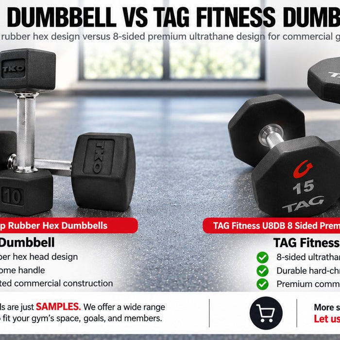 TKO vs TAG Dumbbells: Which Is Better for Commercial Gym Packages?