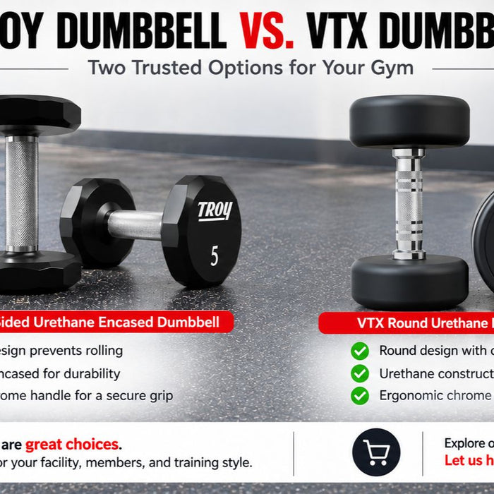 TROY vs VTX Dumbbells: Which Brand Fits Your Commercial Gym?