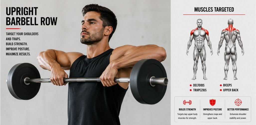 Upright Barbell Row: Build Stronger Shoulders & Traps with Perfect Form