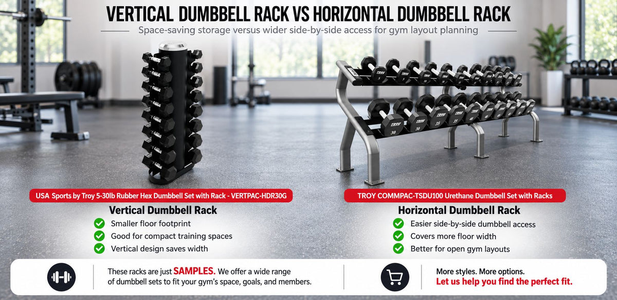 Vertical Dumbbell Rack vs Horizontal Dumbbell Rack: Which Saves More Space?