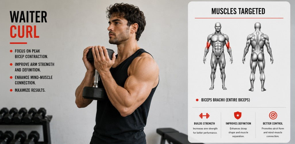 Waiter Curls: Build Bigger Biceps & Master Peak Isolation with Dumbbells