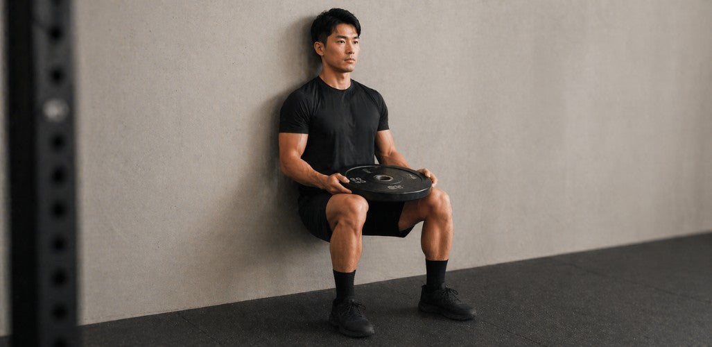 Wall Sit with Weight Plates: Leg Strength, Endurance, and Control