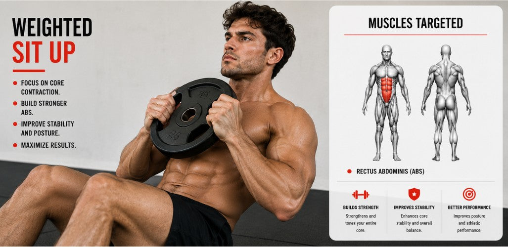 Weighted Sit Ups: Build Core Power & Sculpt Defined Abs Safely