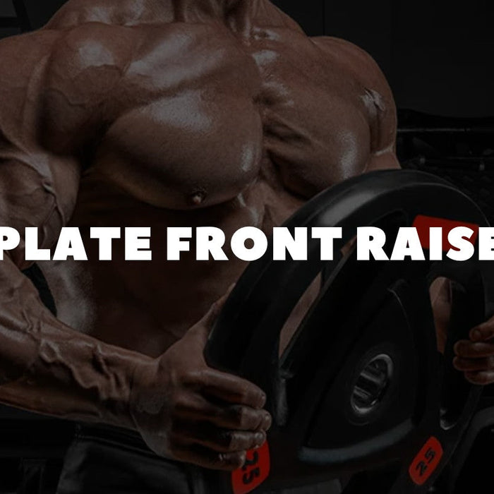 plate front raise - dumbbells direct guide