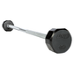 TROY 12-Sided Rubber Straight Barbell Set with Rack 20lbs - 110lbs