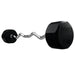 110 lb EZ Curl Fixed Rubber Barbell